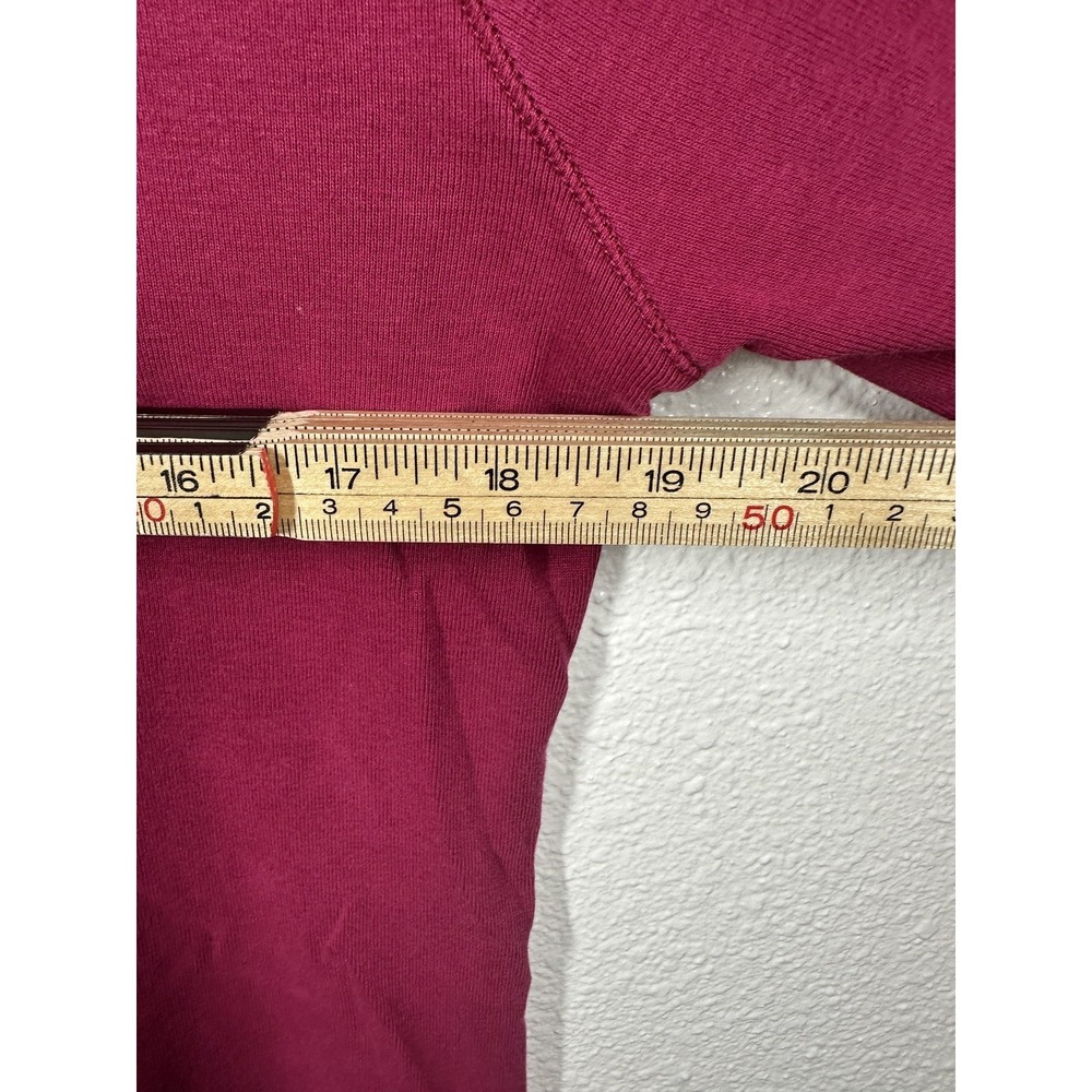 GAP Shirt Womens Large Pink V Neck 3/4 Sleeve Stretch Casual Pullover Top - Picture 5 of 7